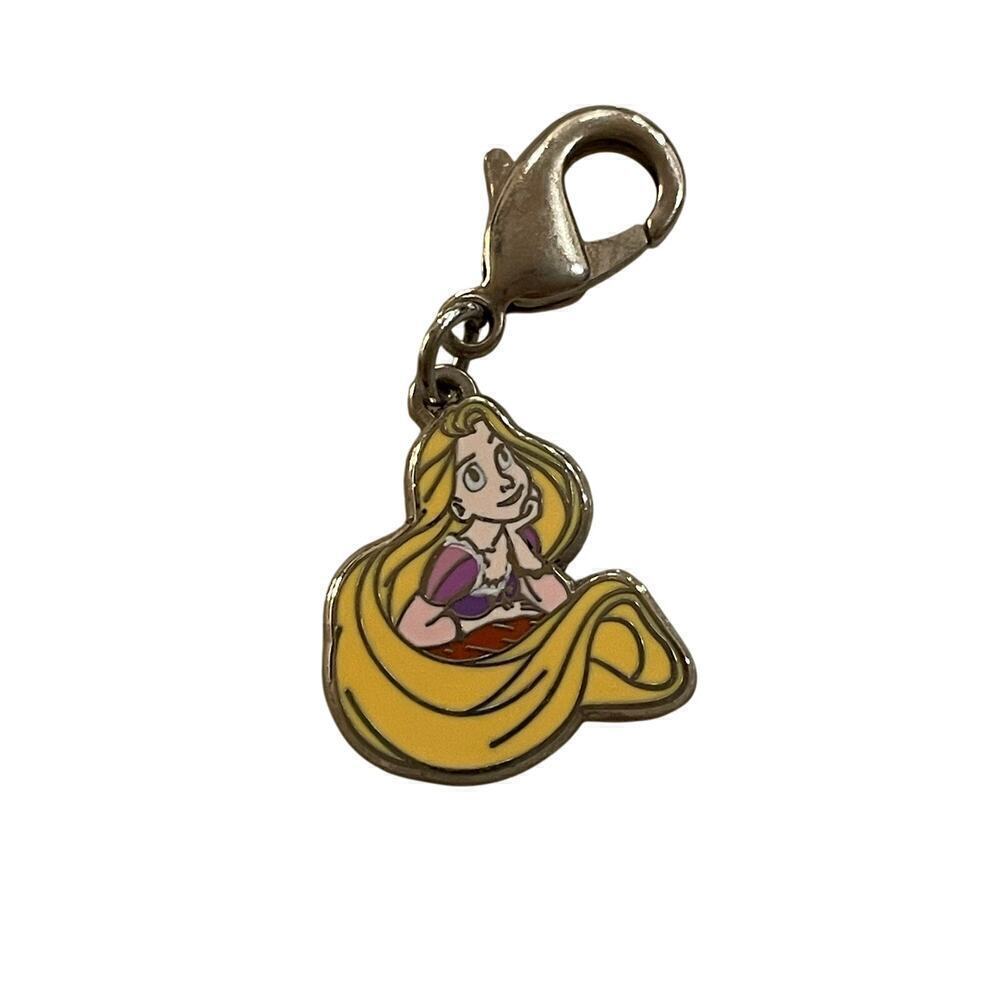 Disney Rapunzel Enamel Charm with Clasp – Tangled Themed Accessory